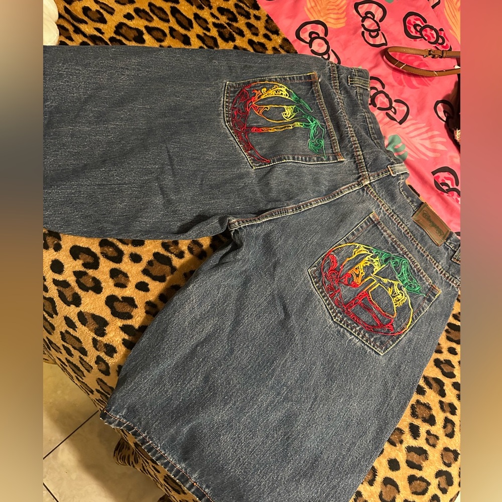CG colorful jorts